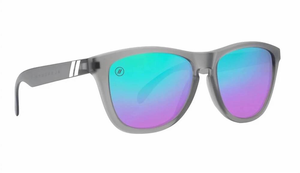 NEW BLENDER unisex - l series sunglasses in midnight mojo grey / blue polar